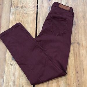 GERARD DAREL Paris 40 Burgundy 5-Pocket Straight Leg Jeans